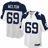 Nike Men & Women & Youth Cowboys #69 Melton Thanksgiving White Team Color Game Jersey,baseball caps,new era cap wholesale,wholesale hats